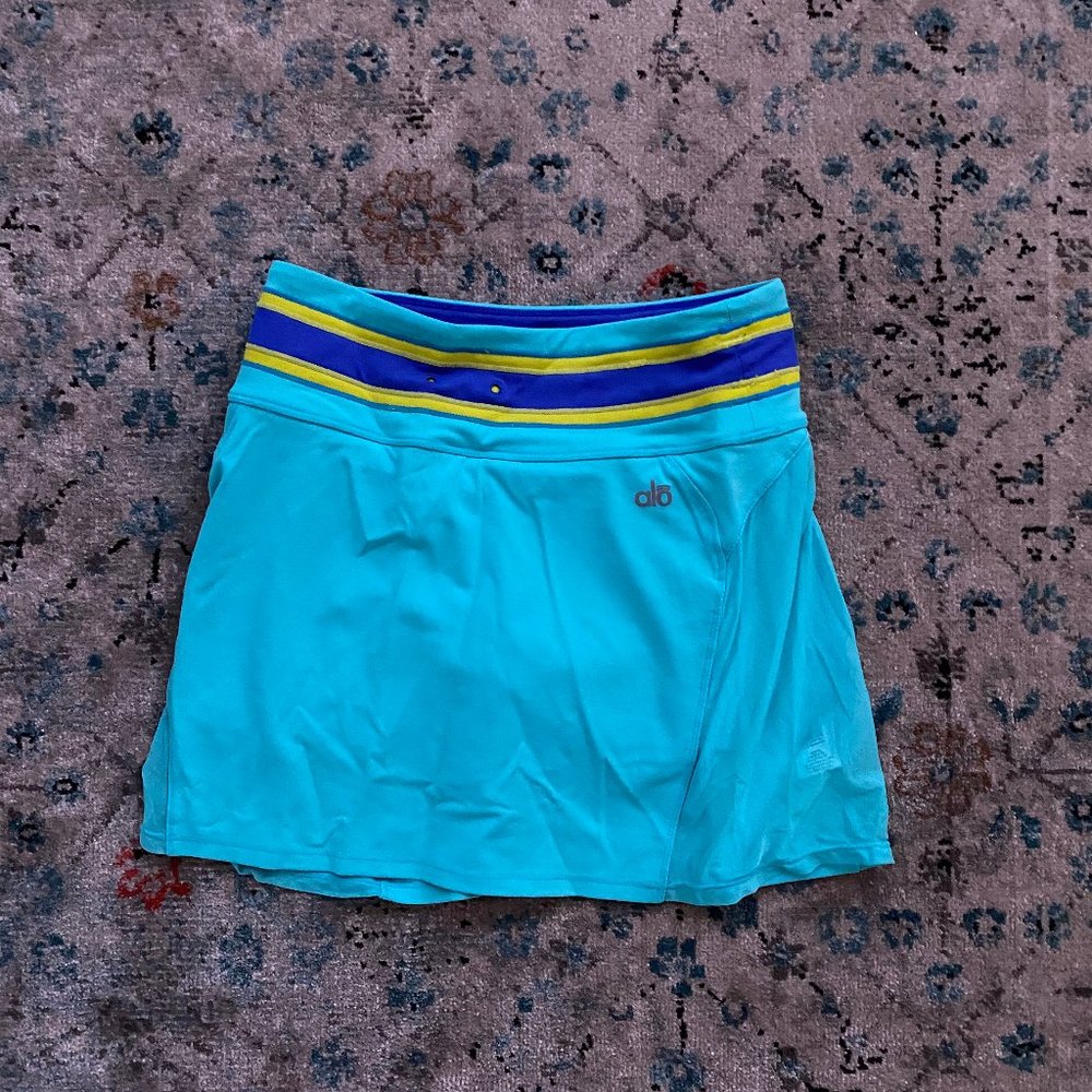 Blue Alo Tennis Skirt